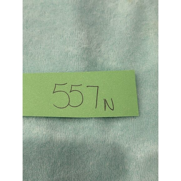 Silver Wear Light Blue Terrycloth Lounge Set Henley Top Elastic Waist Shorts - Picture 11 of 12